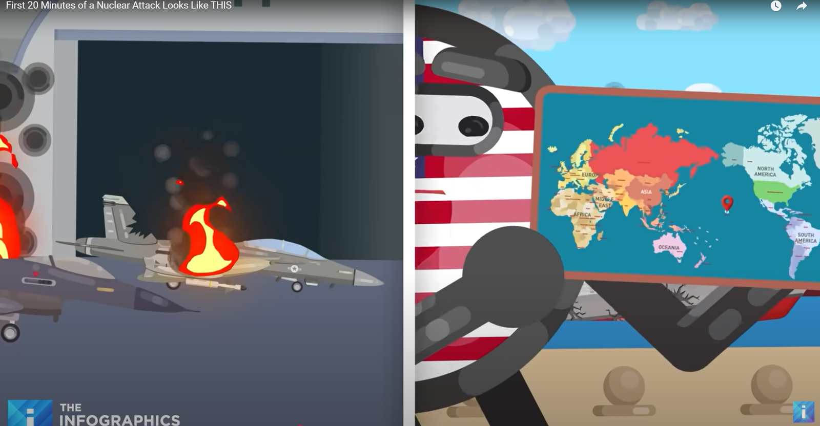 Haunting simulation shows what first 20 minutes of nuclear attack on US might look like