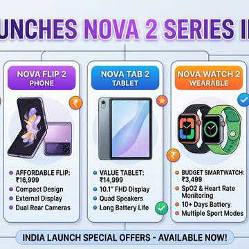 Ai+ launches Nova 2 series, affordable Nova Flip 5G and smart devices in India
