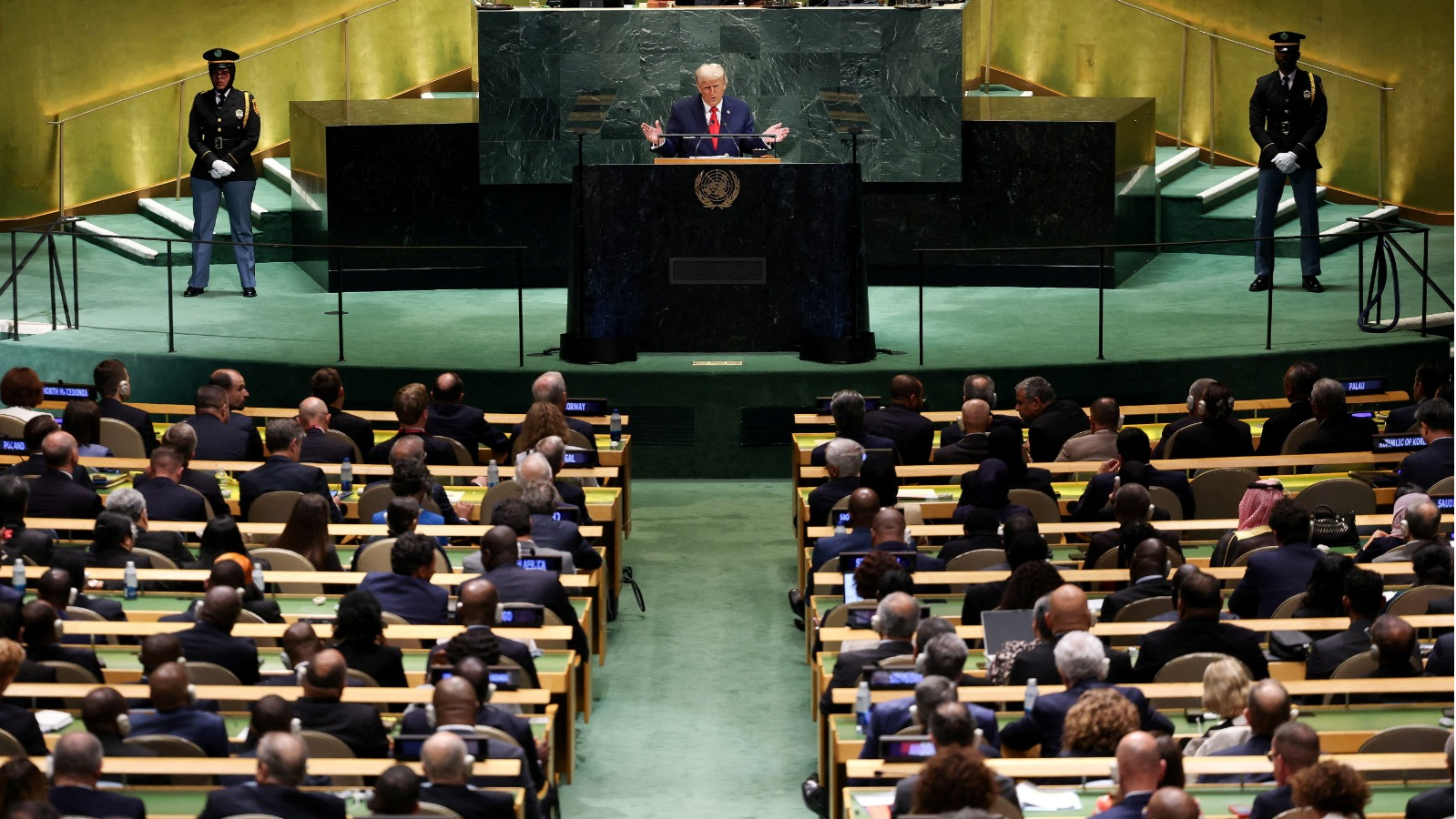 Trump violates the 15-minute time limit during his UNGA speech, ends up speaking for an hour