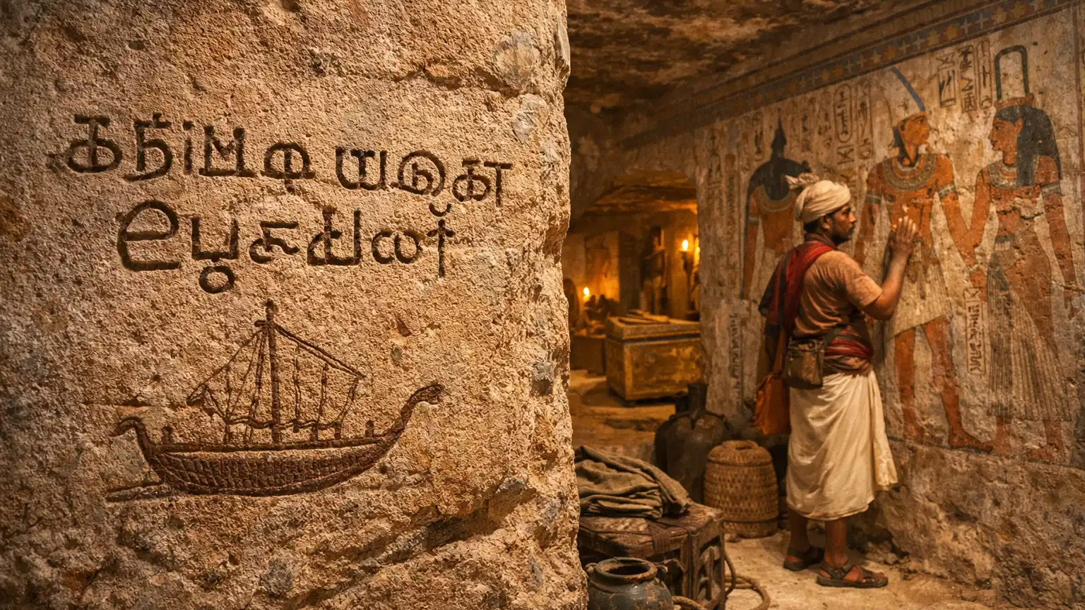 Tamil inscriptions found in Egypt’s Valley of the Kings reveal 2,000-year-old Indian trade routes