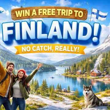 A free trip to Finland, and yes there’s no catch