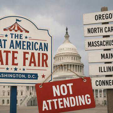 Why are several states shying away from Trump's Great American State Fair?