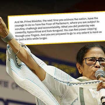 'What you did was hypocrisy': Mamata Banerjee slams Narendra Modi on address after failed women's reservation push