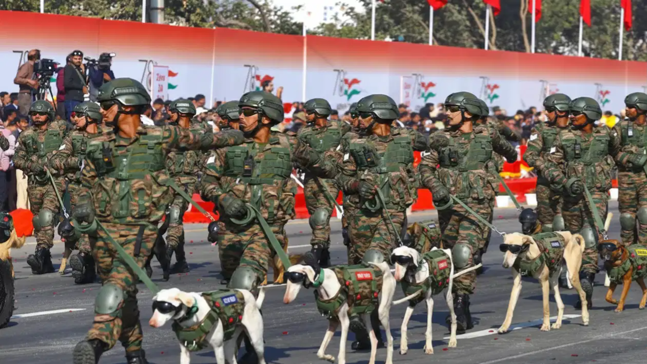 Indian Army’s K9 unit steals the show at Jaipur parade with sunglasses and precision march: WATCH