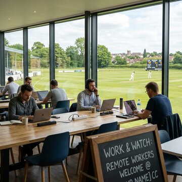‘Work from Oval’: UK cricket ground becomes workspace as remote workers attend live matches