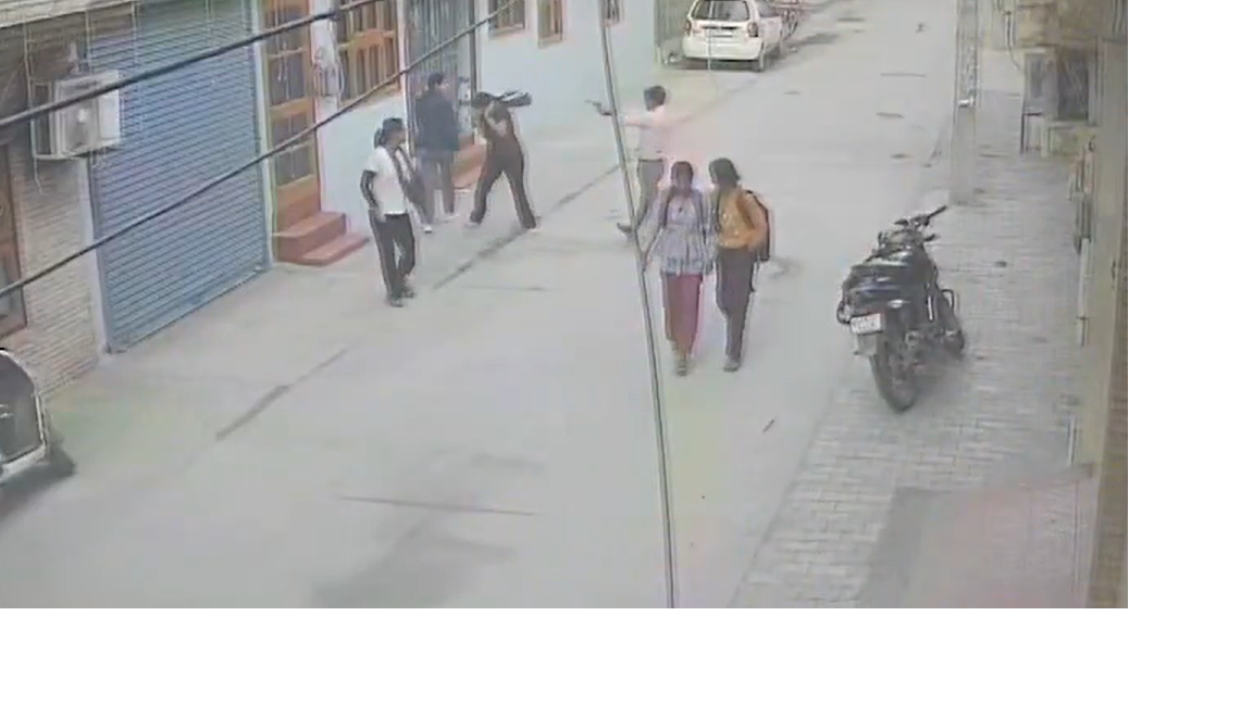 Watch: CCTV captures class 12 girl shot by stalker while returning from library
