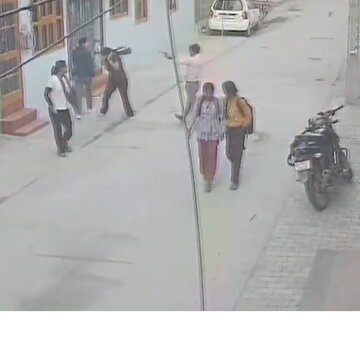 Watch: CCTV captures class 12 girl shot by stalker while returning from library