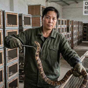Unusual family business shocks: Chinese woman earns Rs 1.35 crore from snakes