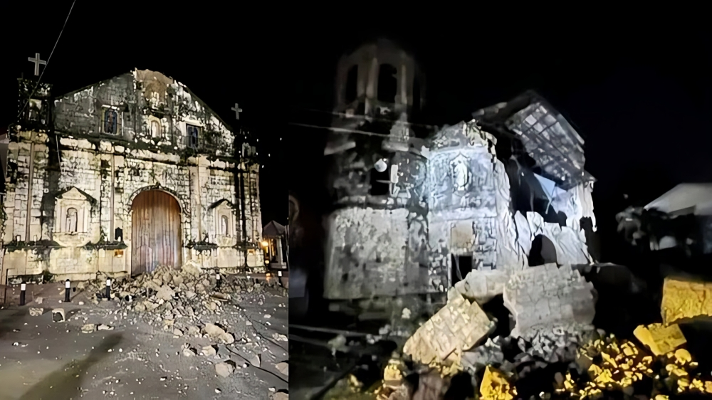 Philippine Bantayan church collapses in earthquake, at least 60 dead