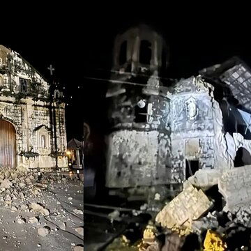 Philippine Bantayan church collapses in earthquake, at least 60 dead