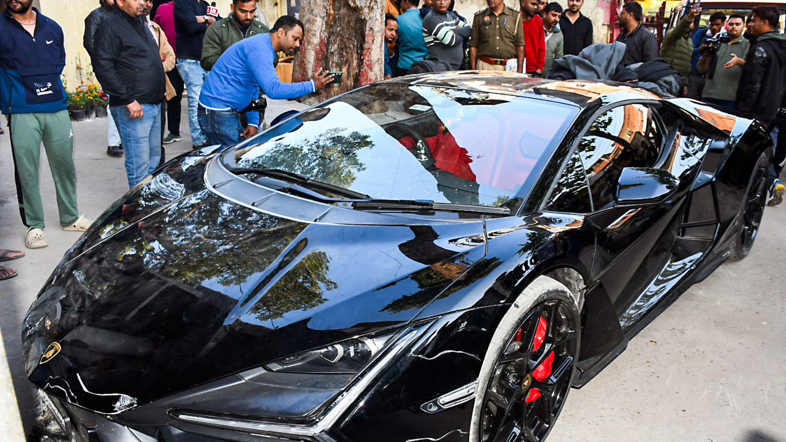 Lamborghini driven by tobacco baron’s son goes out of control, injures 6 in Kanpur