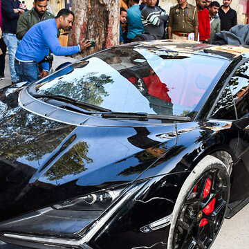 Lamborghini driven by tobacco baron’s son goes out of control, injures 6 in Kanpur