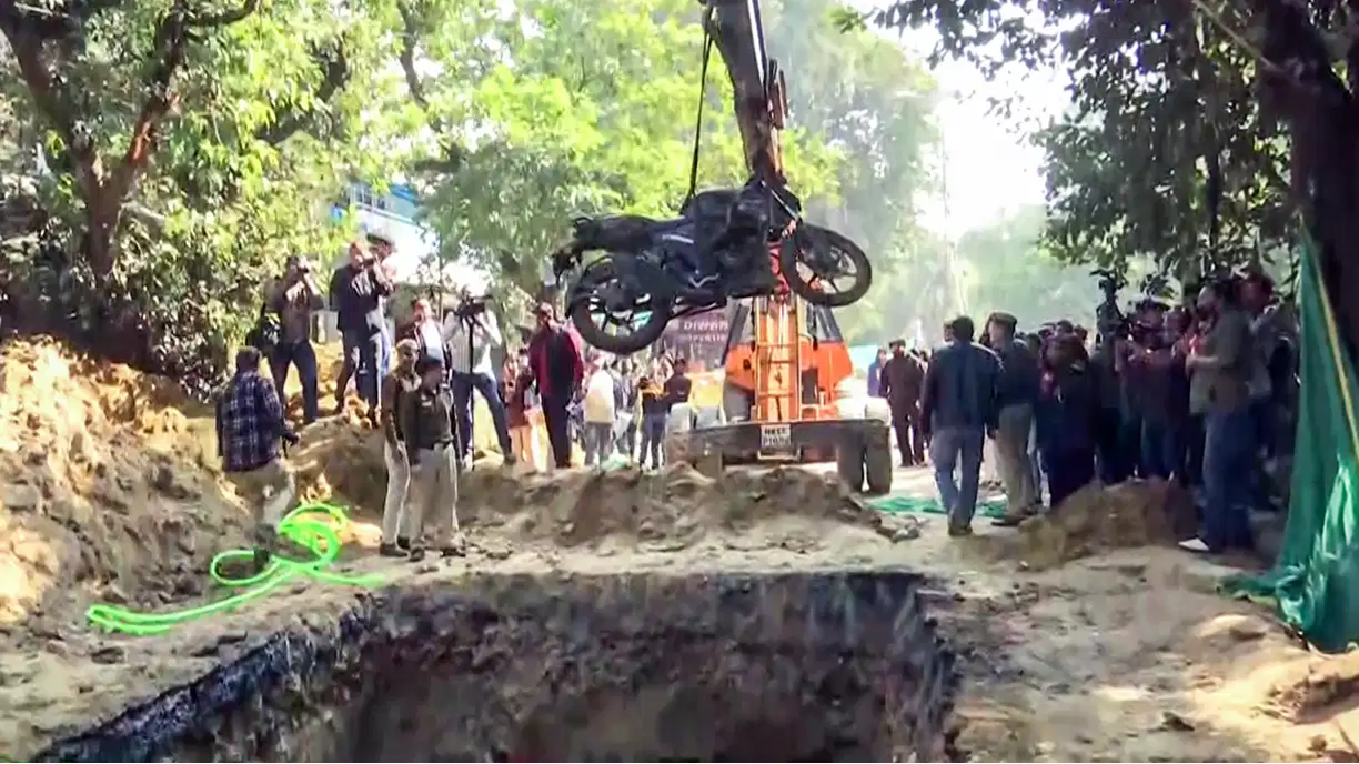 Delhi biker falls to death after plunging into pool-sized pit dug by Jal Board, echoes Noida techie tragedy