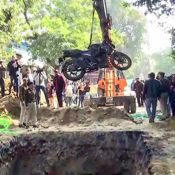 Delhi biker falls to death after plunging into pool-sized pit dug by Jal Board, echoes Noida techie tragedy