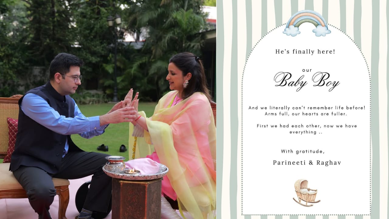 ‘Can’t remember life before’: Parineeti Chopra and Raghav Chadha welcome baby boy