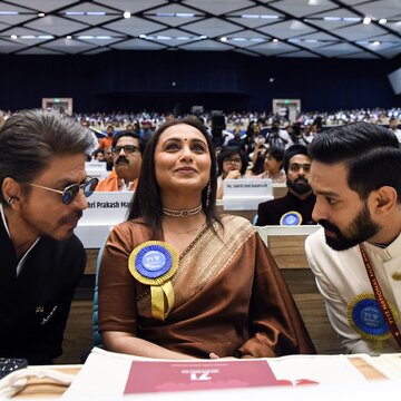 Shah Rukh Khan, Rani Mukerji honoured at National Film Awards 2025