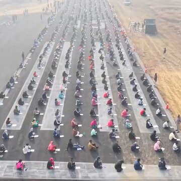 8,000 candidates for 187 vacant posts, exam held on runway under open sky