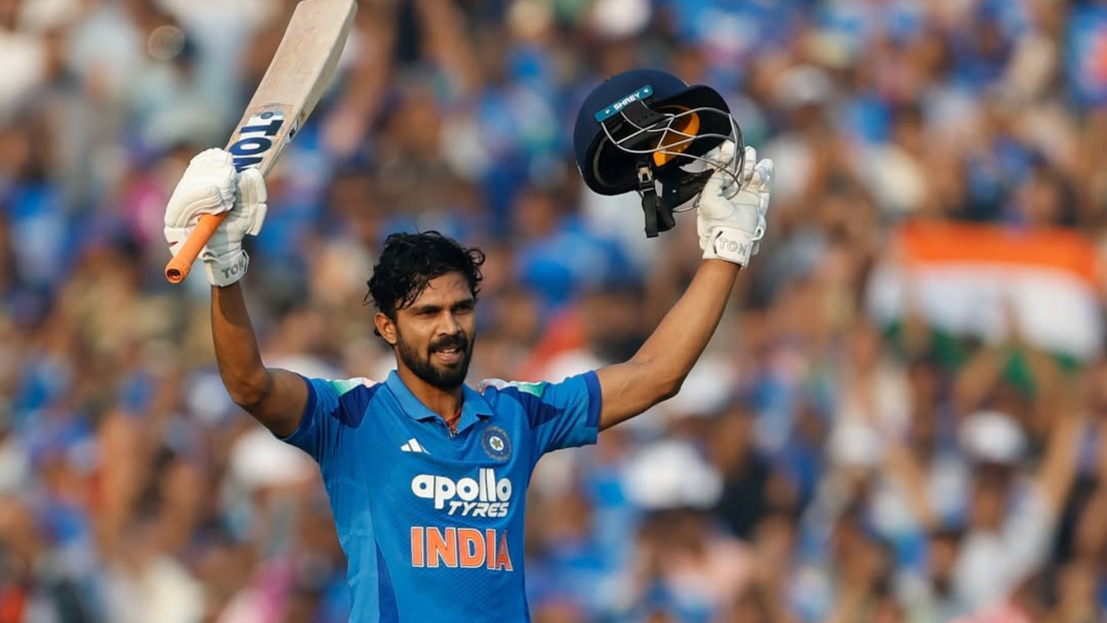 Ruturaj Gaikwad hits his maiden century in ODIs