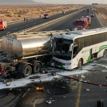 42 Indians dead after pilgrim bus slams into diesel tanker in Saudi Arabia