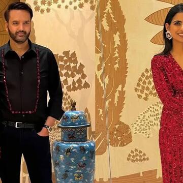 All eyes on Isha Ambani’s red sequin look as she celebrates her 34th birthday in Jamnagar