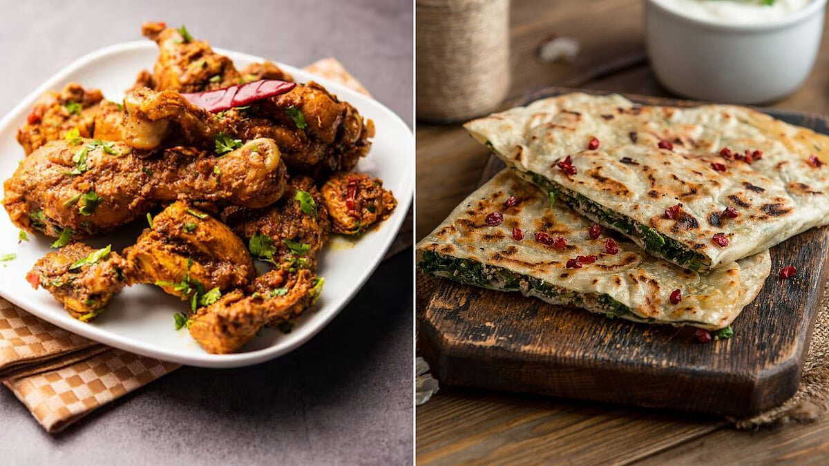 Sunday night special | Fenugreek leaf paratha with South Indian–style chicken fry: Here's the recipe