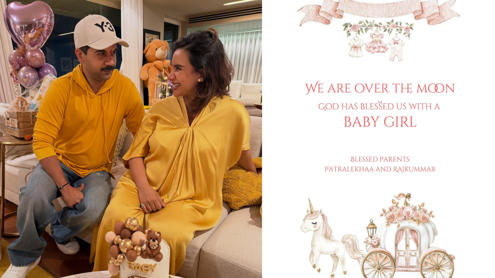 Rajkummar Rao, Patralekhaa welcome baby girl on wedding anniversary; Farah Khan drops unseen baby shower pics