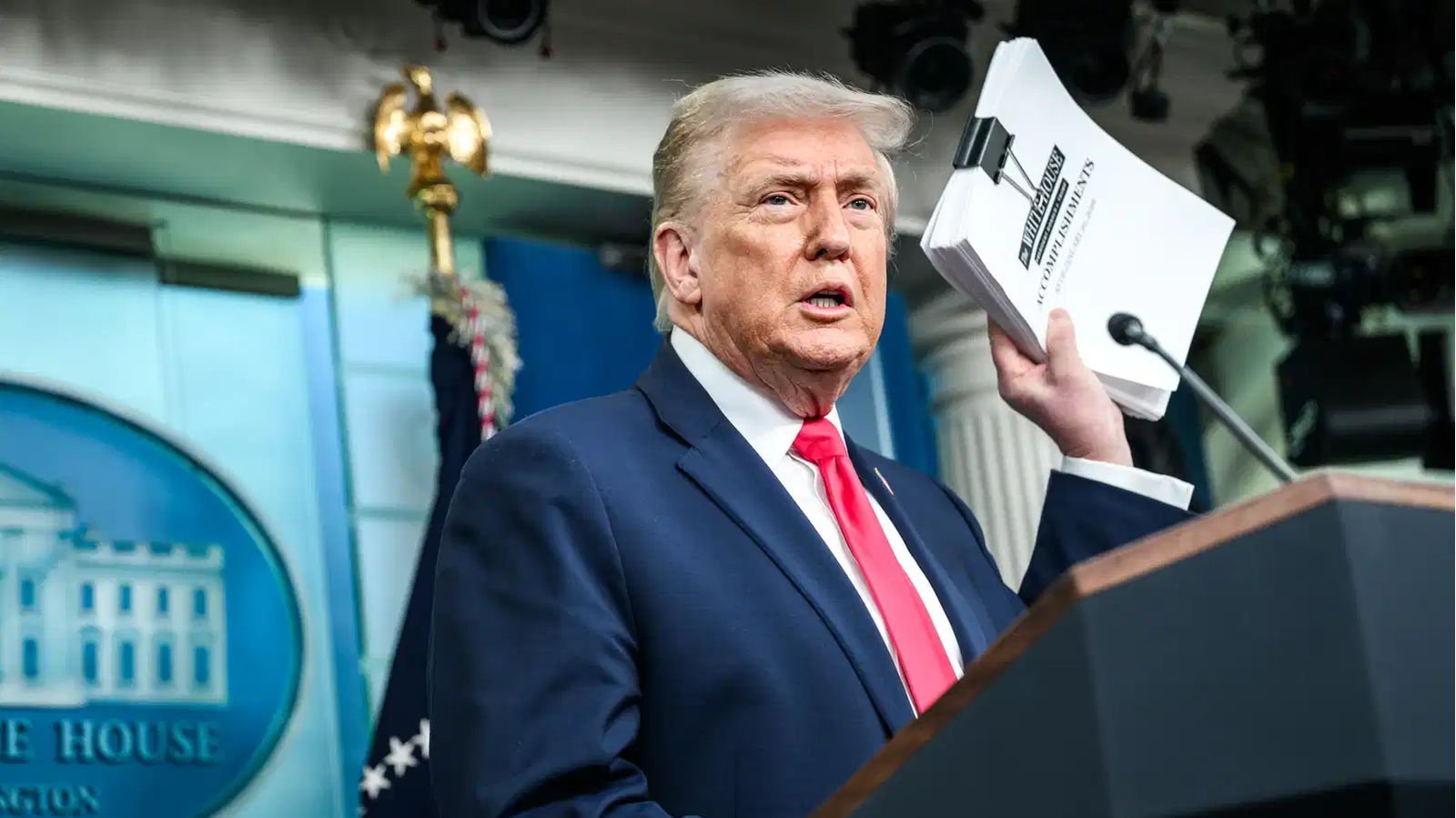 ‘They were going nuclear’, Donald Trump revives India-Pakistan truce claim in White House speech | WATCH