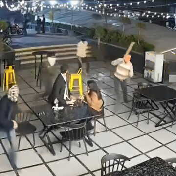Watch: CCTV shows masked men with swords, sticks vandalising Bhopal café in minutes