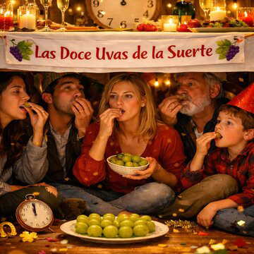 What is the 12-grape ritual and why is it going viral