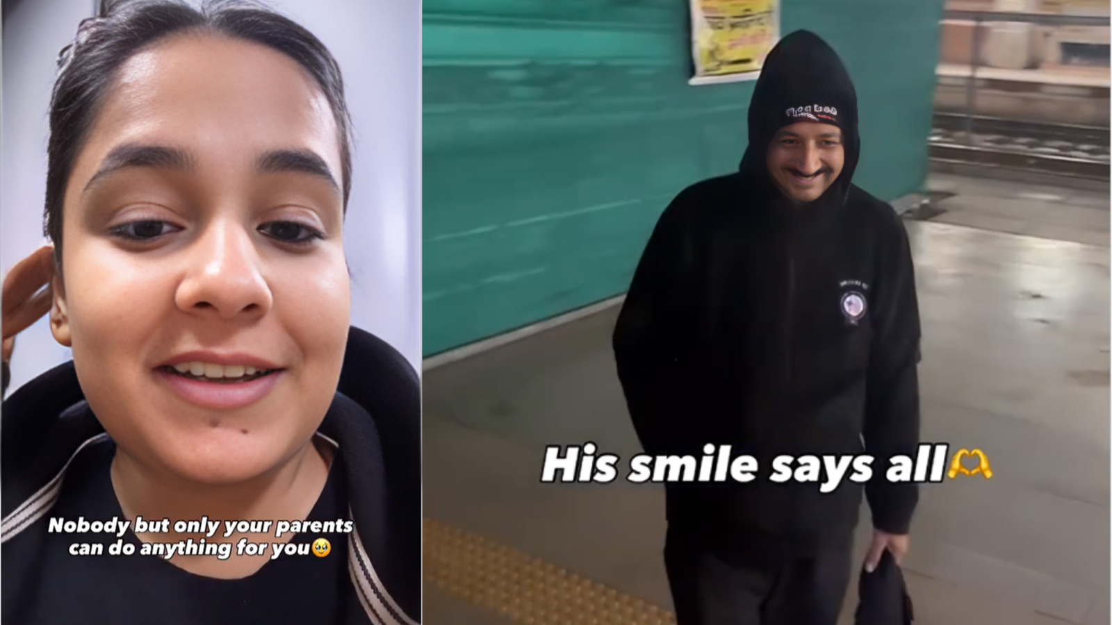 ‘Parents can do anything’: Heartwarming video of father bringing food to daughter during brief train stop goes viral| WATCH