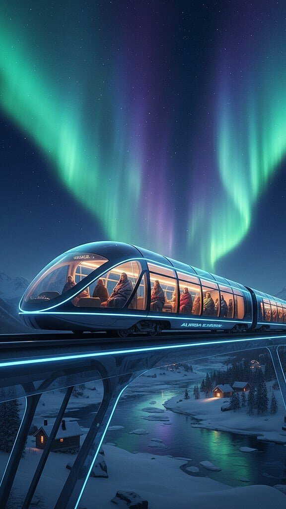 Norway launches world's first special train with 'glass windows'