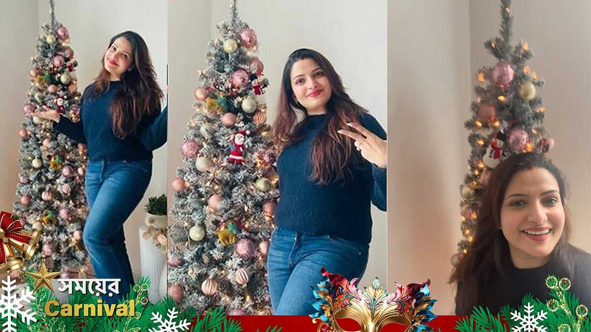 First christmas after marriage: Tanushree celebrates the season far from the city