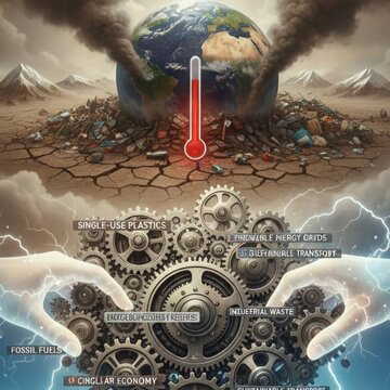 Systemic change needed to control pollution, global warming