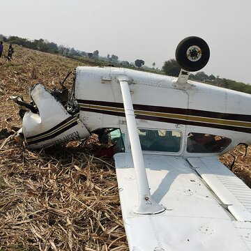 Private plane crashes in Karnataka after mid-air engine failure, captain and trainee critically injured