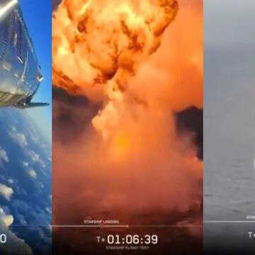 Elon Musk’s Starship explodes during Indian Ocean splashdown after dramatic test flight