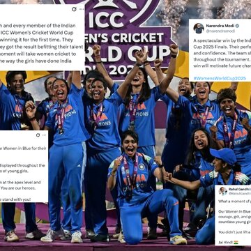 'You lifted a nation’s spirit': India’s political leaders celebrate Women’s World Cup win with pride