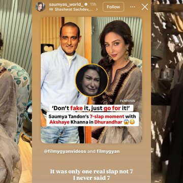 'It was only one real slap, not seven': Saumya Tandon clears air on viral Dhurandhar scene