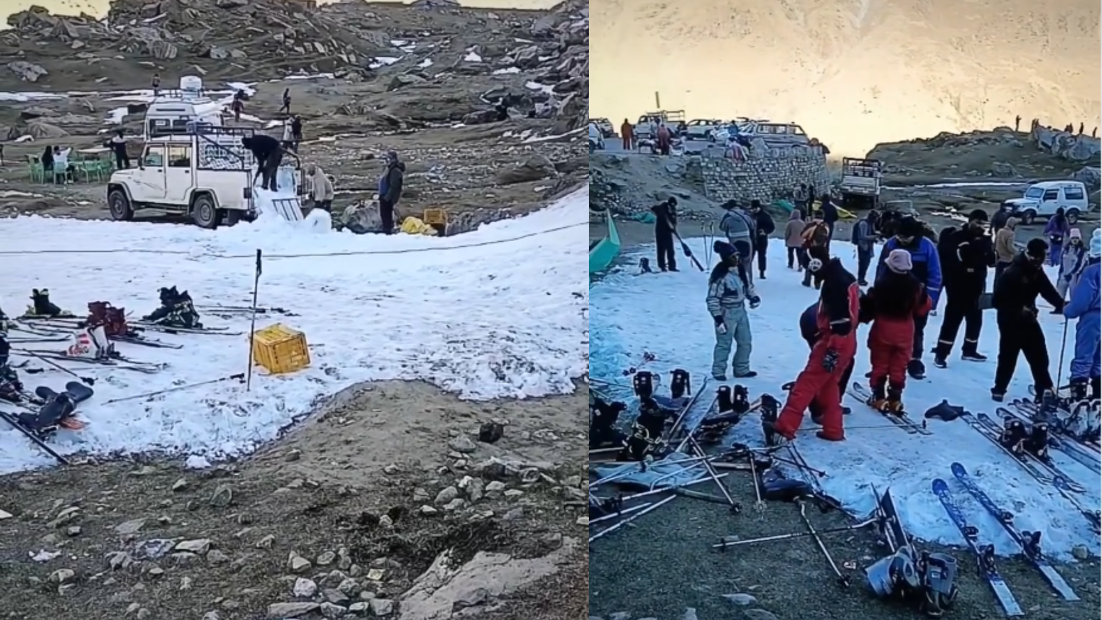 ‘Isse zyada baraf mere fridge mein hai’: Manali skiing scam? Tourists spot ‘fake snow’ amid dry terrain | Watch