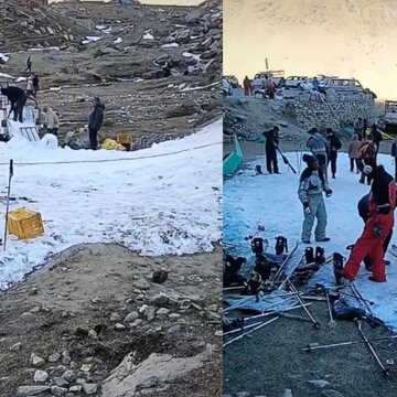 ‘Isse zyada baraf mere fridge mein hai’: Manali skiing scam? Tourists spot ‘fake snow’ amid dry terrain | Watch