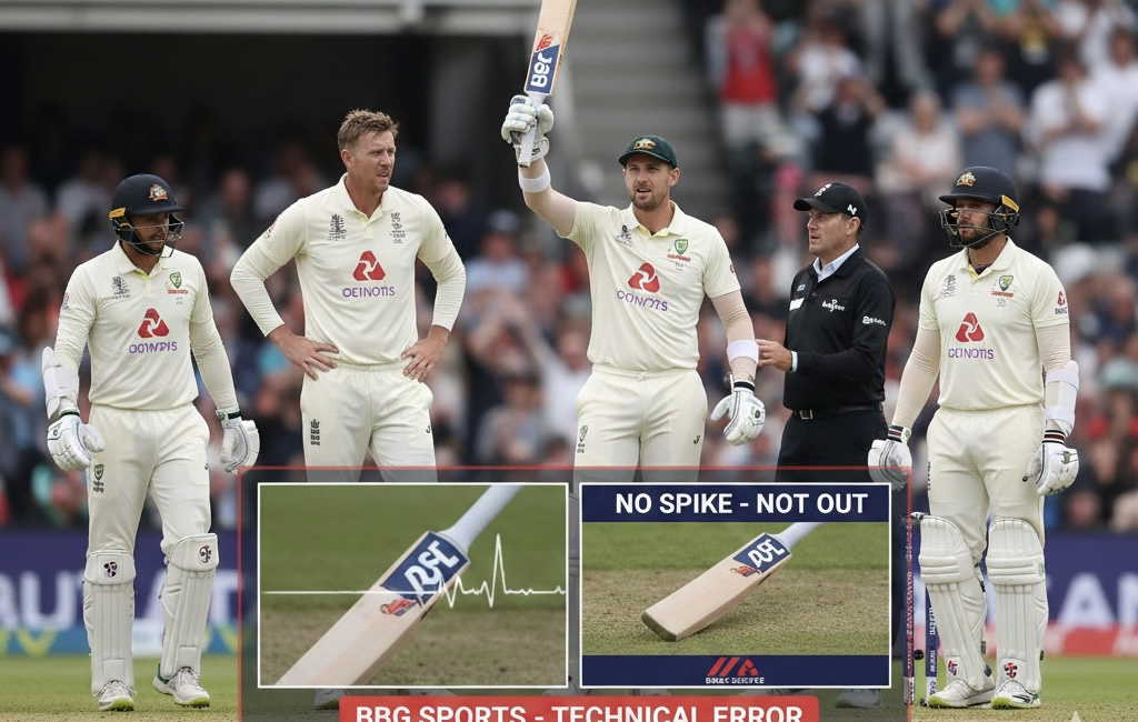 Snicko error helps Alex Carey to survive;technology failure sparks Ashes controversy