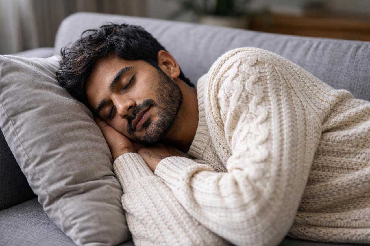 What happens to your body if you are sleeping wearing the sweater?