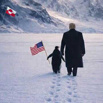 'Embrace the penguin?' Donald Trump's meme on Greenland gets fact-checked by the Internet
