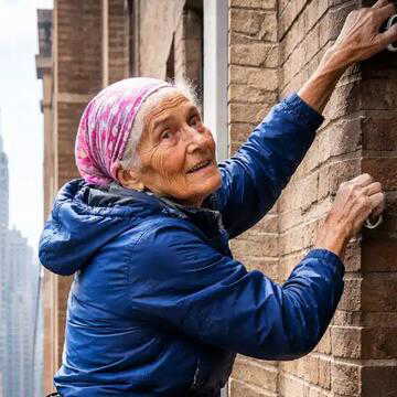 Meet ‘Spider granny’ who climbed down 6 floors after getting locked inside
