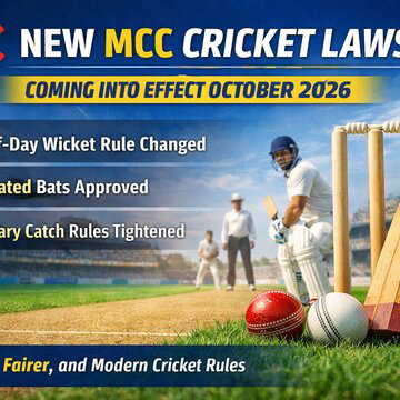 New MCC laws of cricket: what changes from October 2026?