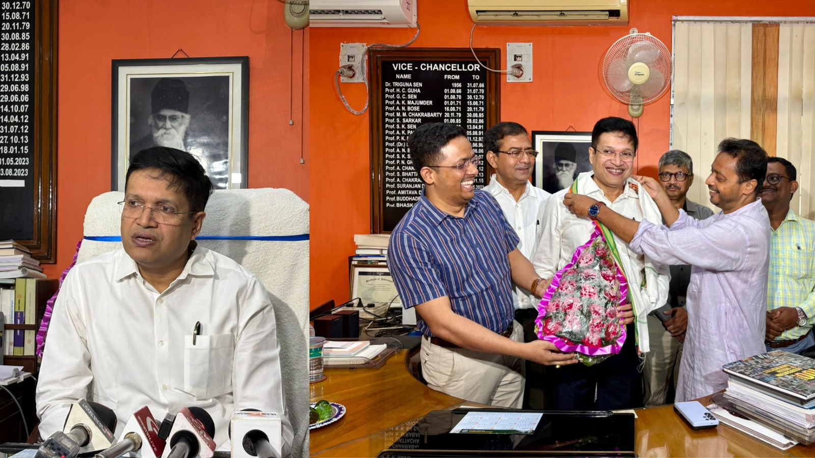 Prof. Chiranjeeb Bhattacharya takes charge as Jadavpur VC, promises reforms and spills something interesting