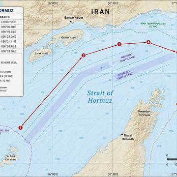 Hormuz traffic falls after ship attack; Iran warns 'safe passage through the Strait of Hormuz cannot be guaranteed'