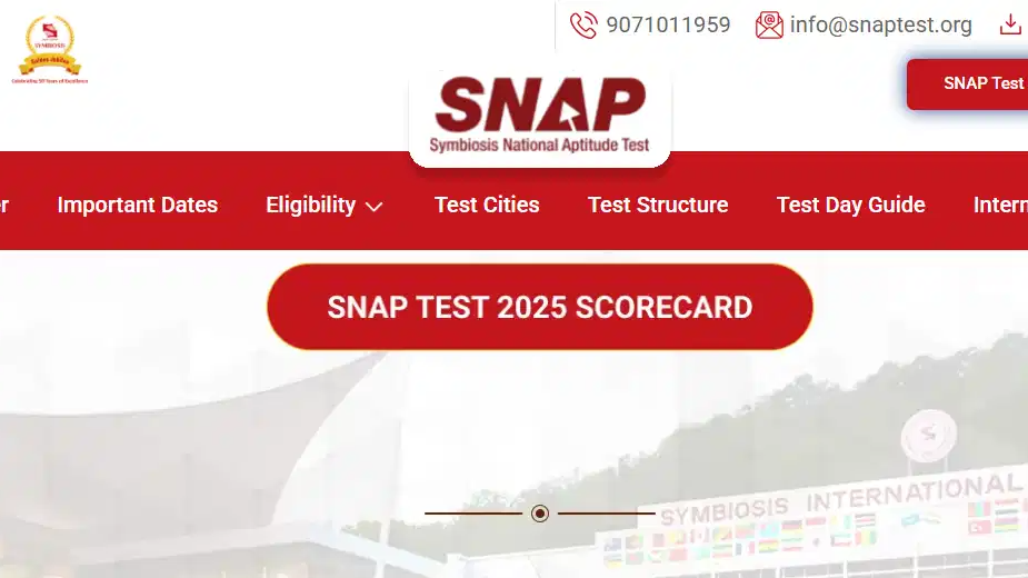 SNAP 2025 results out: Here’s how to download your scorecard