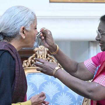Budget day rituals begin as President offers 'dahi-cheeni' to Finance minister