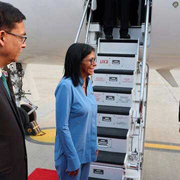Venezuela's Delcy Rodriguez begins India visit, set for Modi talks