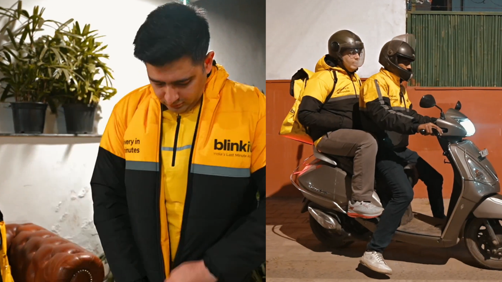 Raghav Chadha ditches political boardrooms for a day, becomes Blinkit delivery agent